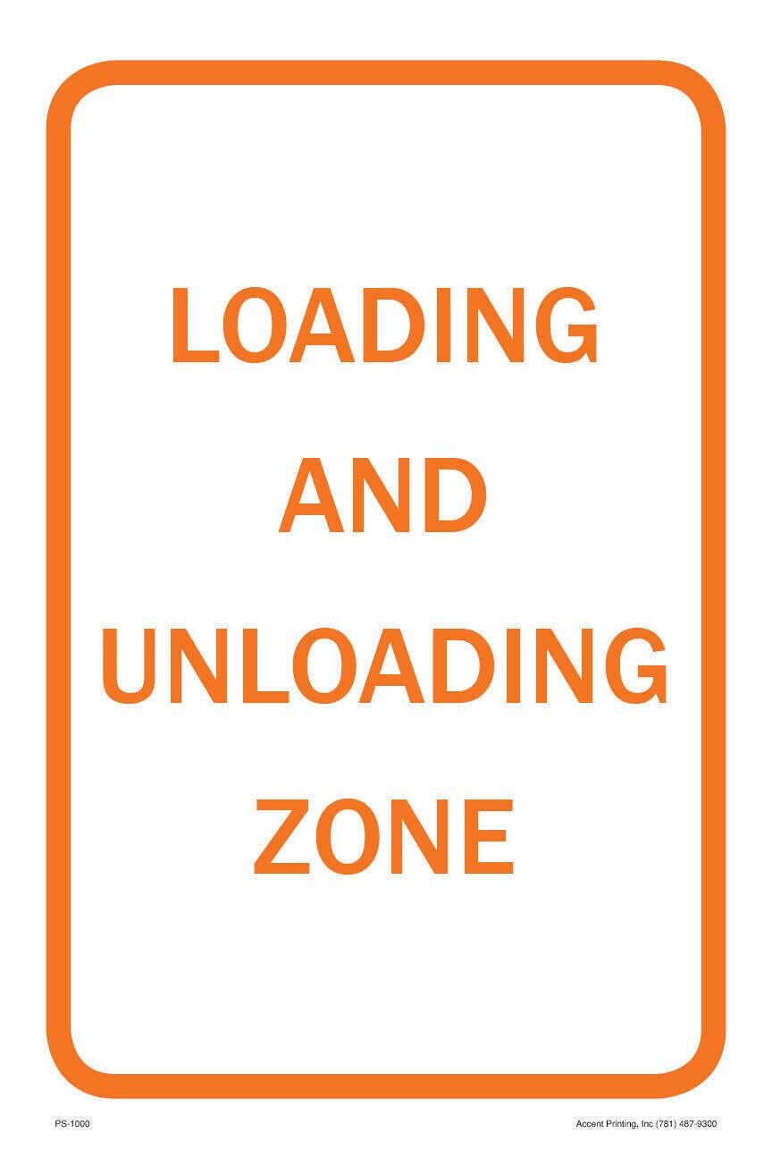Loading Zone | Metal Parking Sign | 12&Prime;W x 18&Prime;H