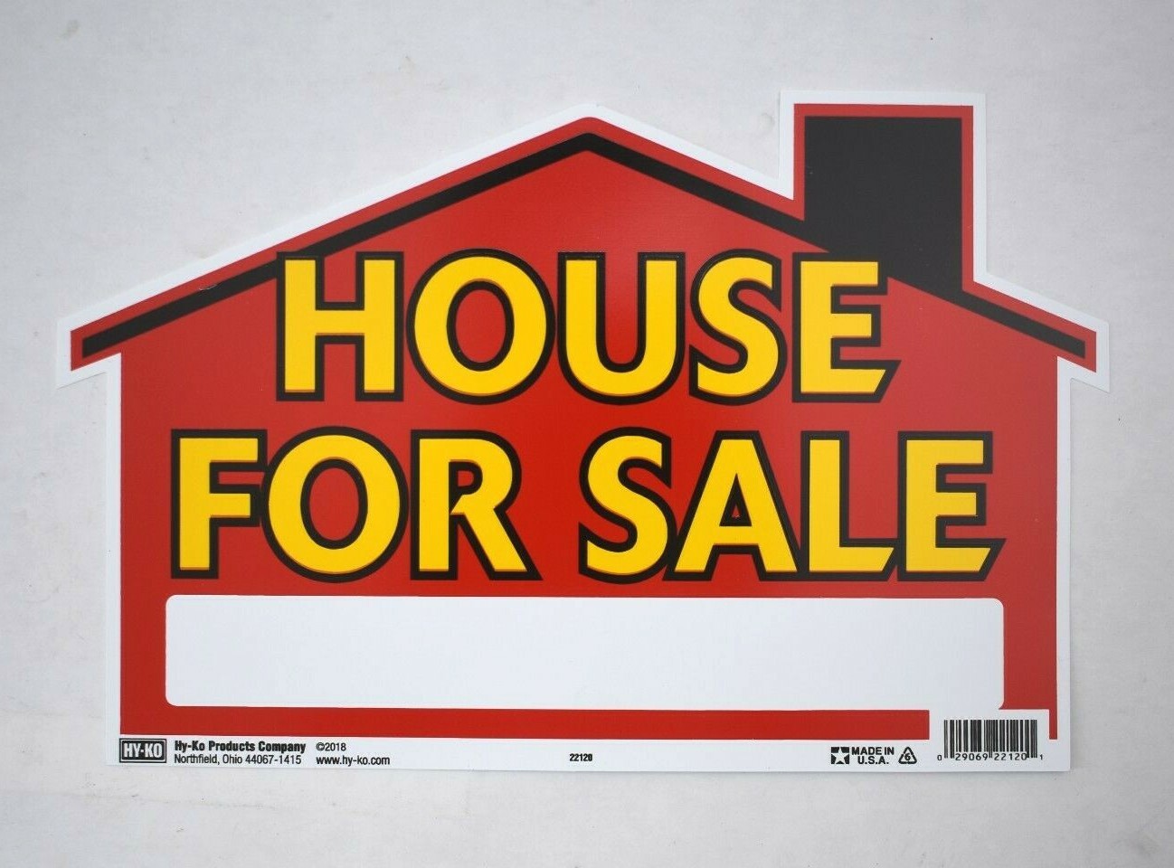 Lot Of 5 Hy-Ko Products Red Informational 9&Prime; x 12&Prime; House For Sale Yard Sign