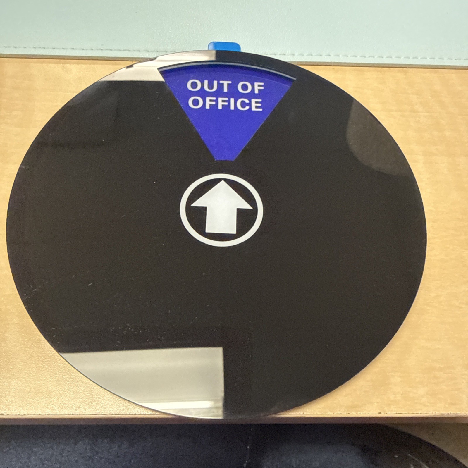 Double-Sided Door Hanger Sign Set, Plastic Black: Meeting/Knock/Do Not Disturb