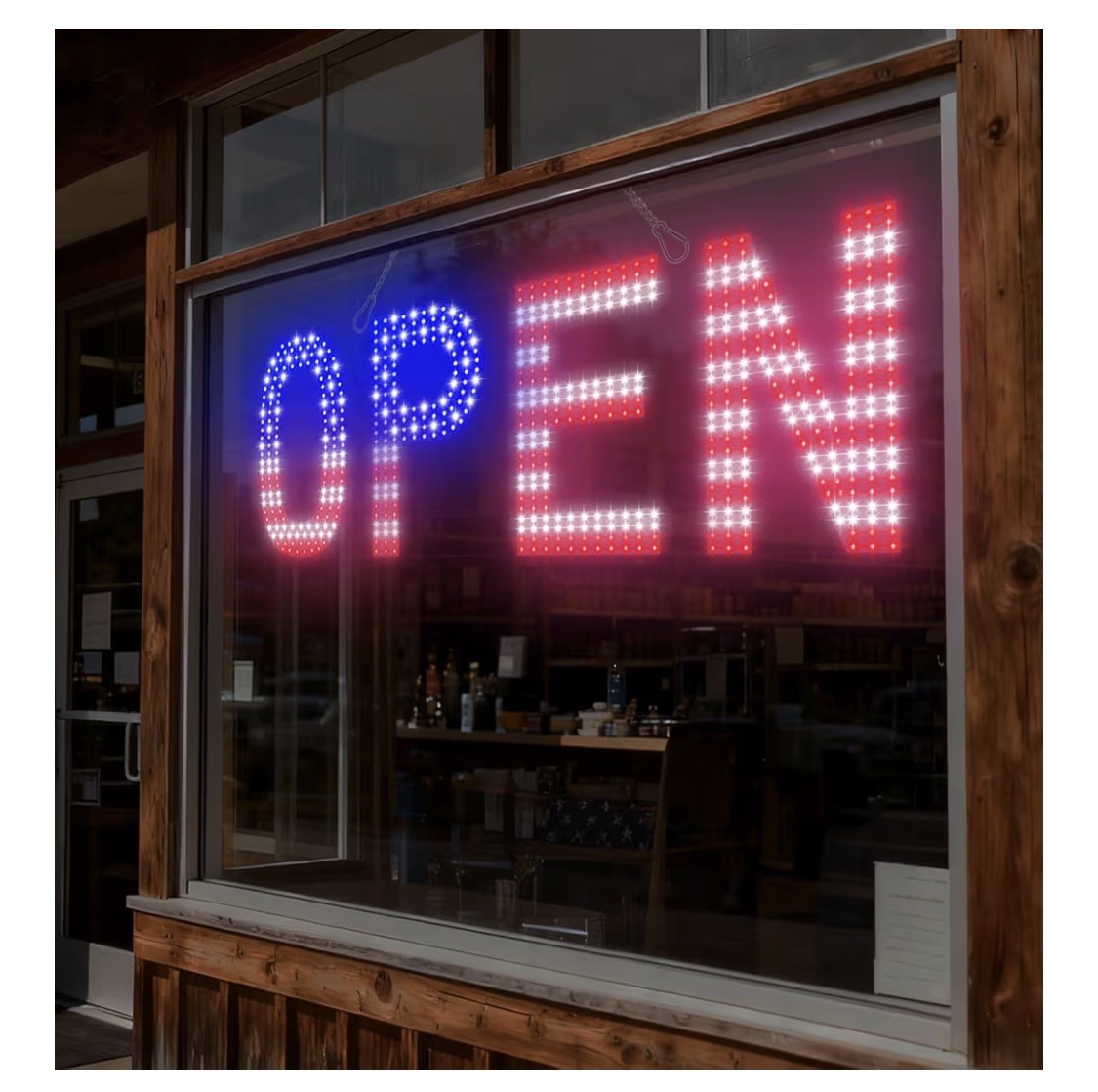 LED Open Signs for Business, exTopGoal 30&Prime;x10&Prime; Large Bright Open Sign with Remot