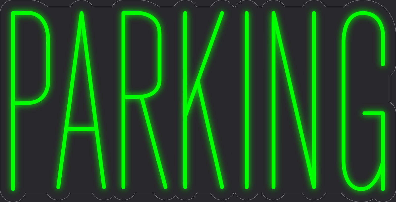 Parking Neon LED Sign Business Wall Decor Lighted Store Sign 36 x 19 in.