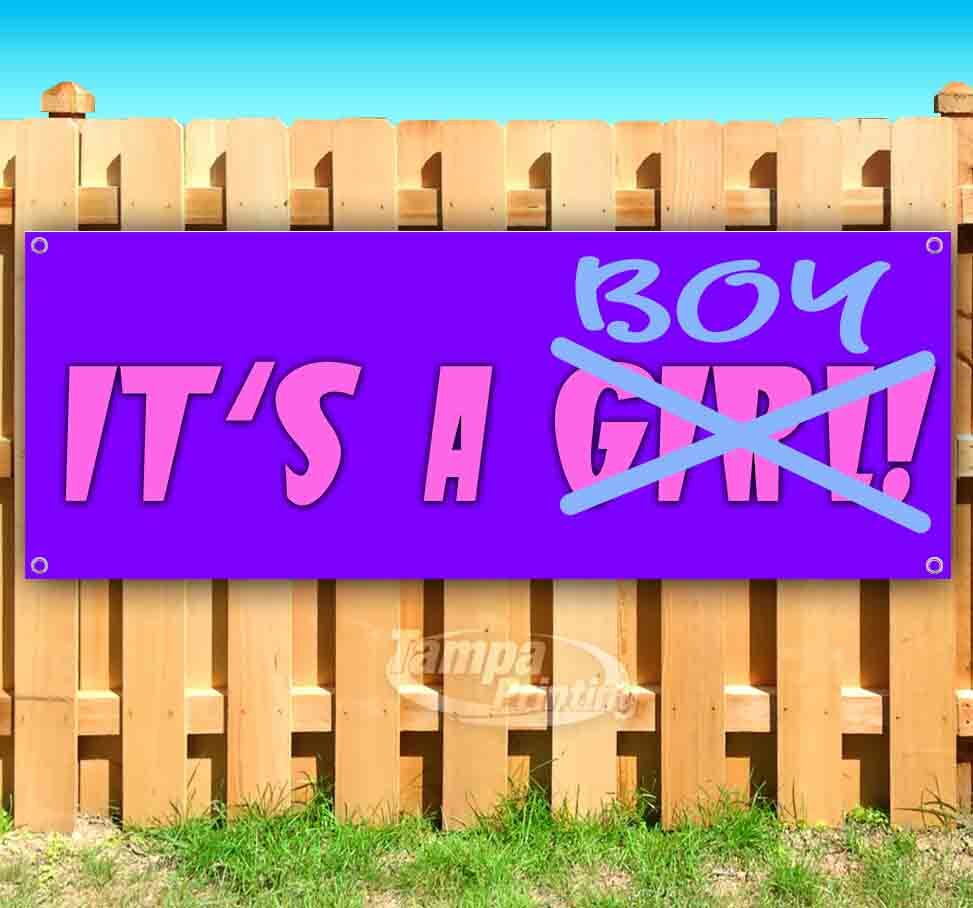 IT&rsquo;S A BOY Advertising Vinyl Banner Flag Sign Many Sizes USA BABY SHOWER REVEAL