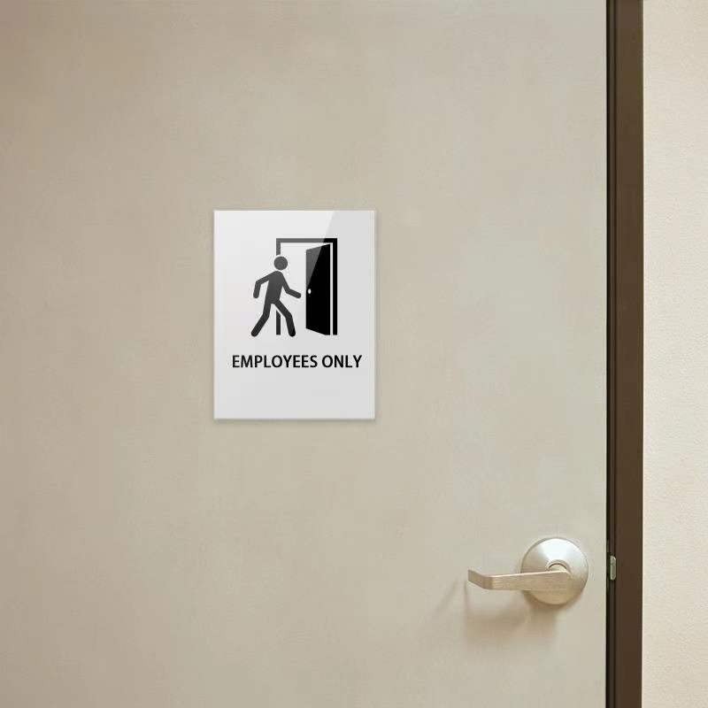 Ludery Acrylic Sign Holder 8.5 x 11 Wall Mount, Mount Clear
