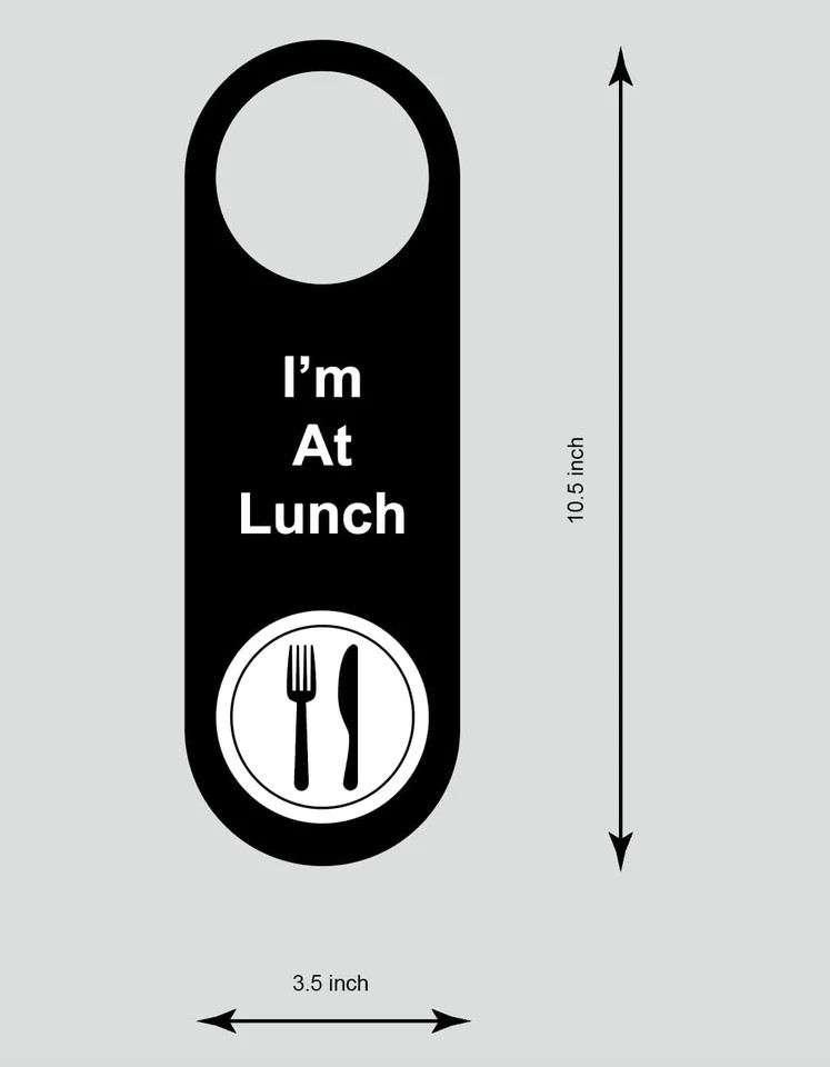 10 PCS 10.5×3.5 » Door Hanger Tags Sign Office Work in a Meeting Do Not Disturb