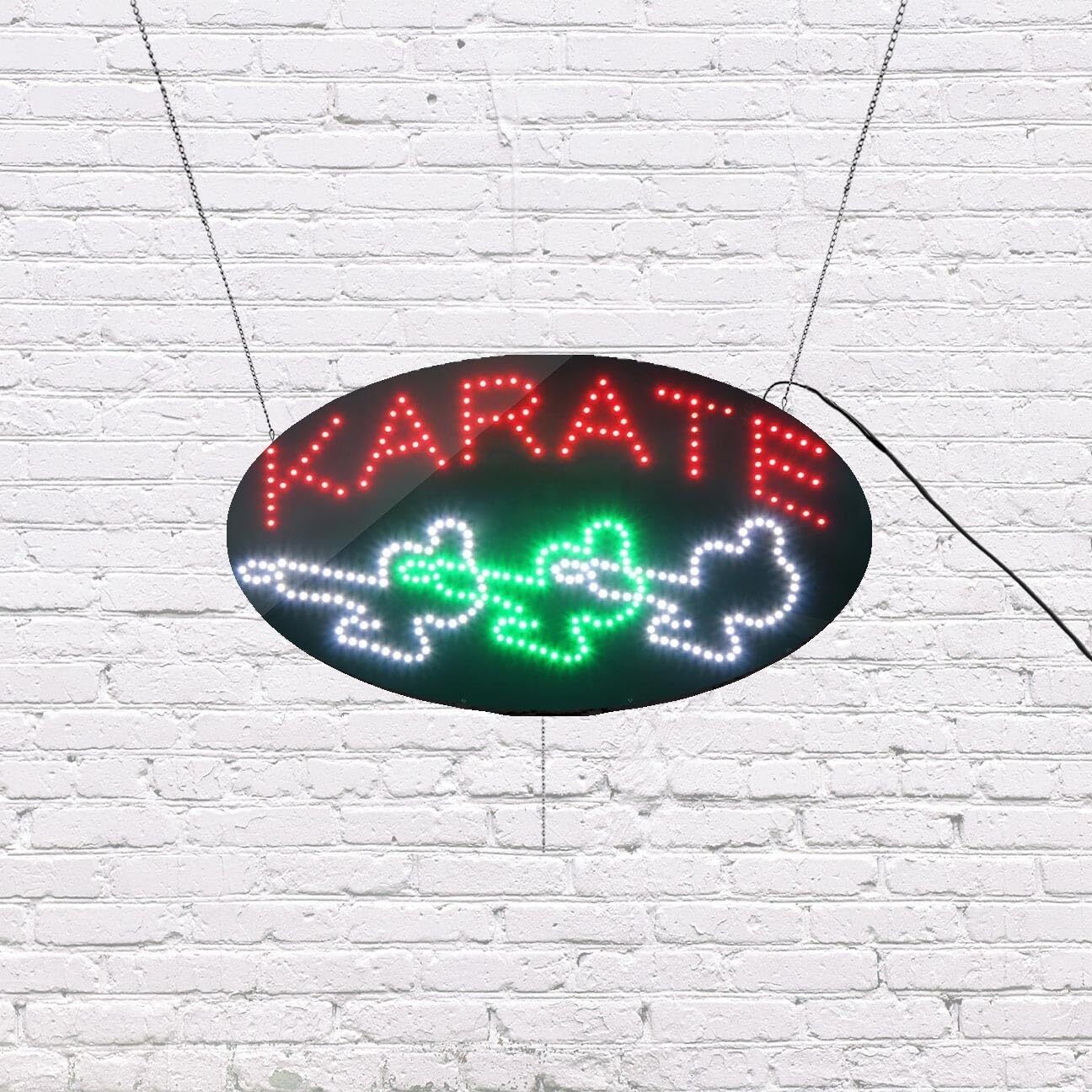 LED Karate Sign | Light Up Sign | 15&Prime;h x 27&Prime;w x 1&Prime;d