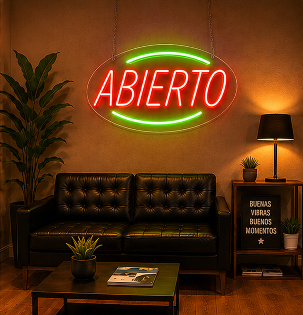 Abierto LED Neon Sign 28&Prime;L x 16&Prime;H #34022