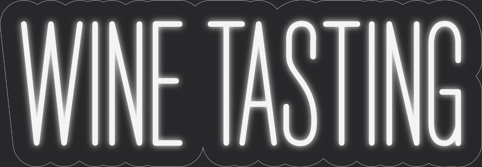 Wine tasting Neon LED Sign Business Wall Decor Lighted Store Sign 24 x 8 in.