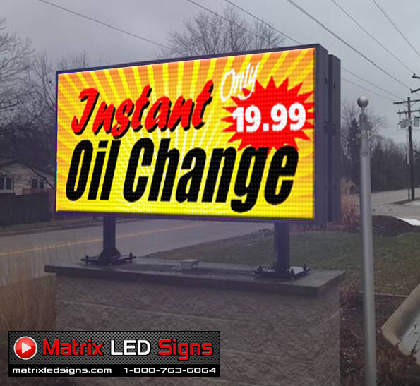 LED Sign Outdoor Single Sided LED Programmable Message Center 1 Sided Sign P6