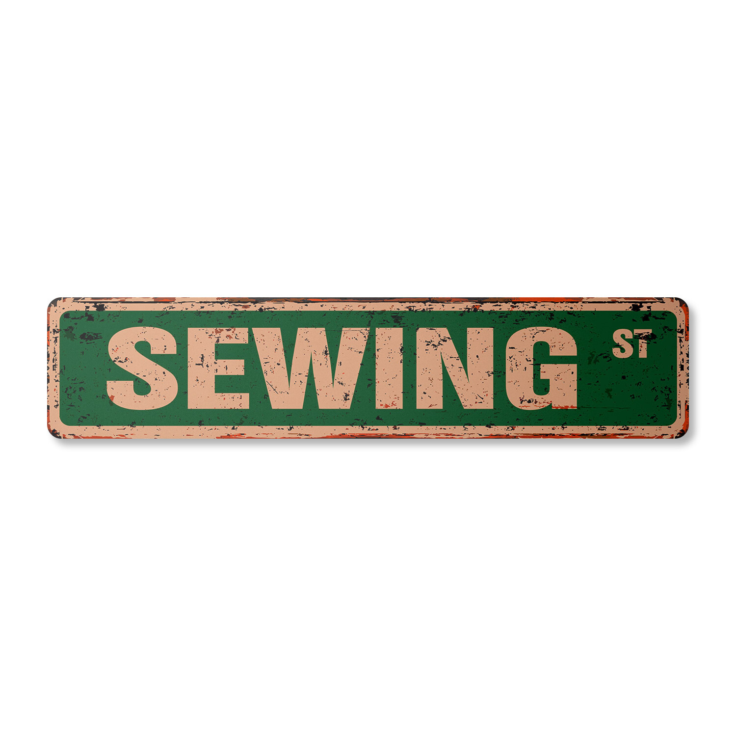 SEWING Vintage Street Sign circle club patterns sew book| Indoor/Outdoor