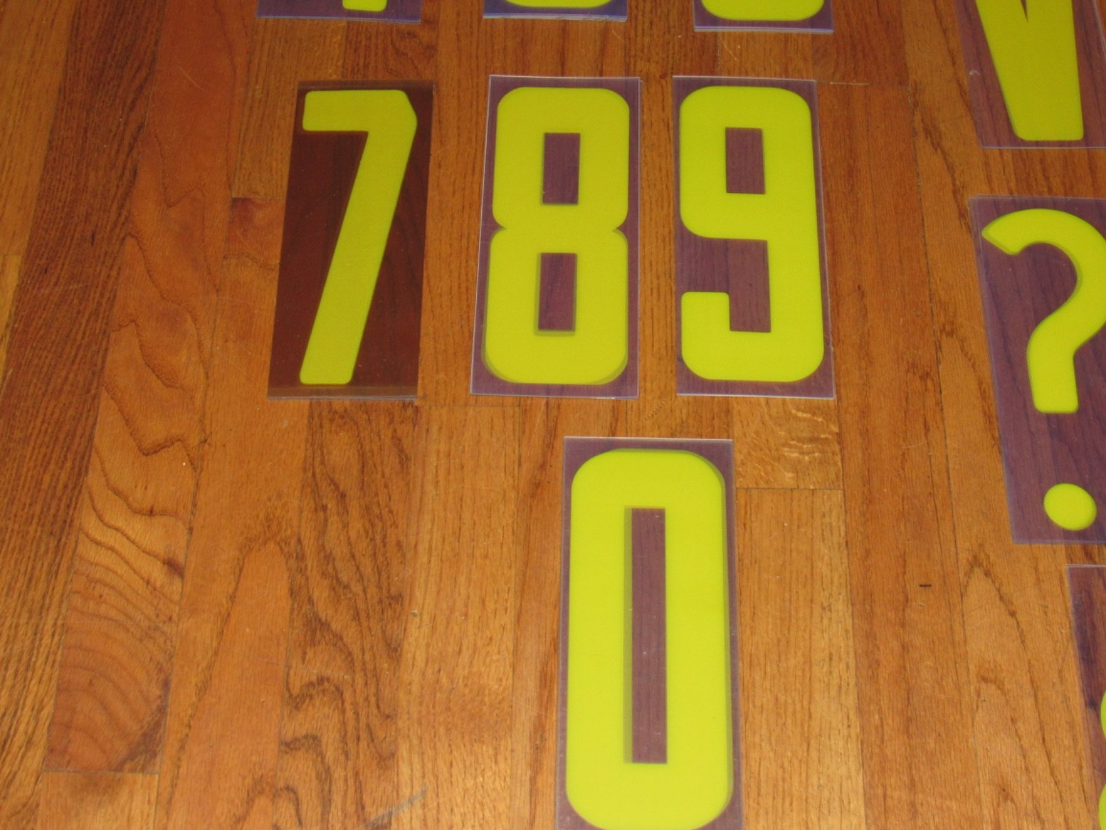 224 Vintage Plastic Marquee Outdoor Sign Symbols Letters Numbers 8&Prime; On 9&Prime; Board