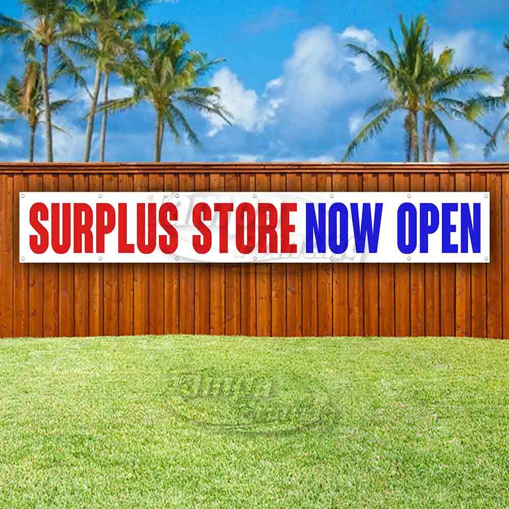 SURPLUS STORE NOW OPEN Advertising Vinyl Banner Flag Sign LARGE HUGE XXL SIZE