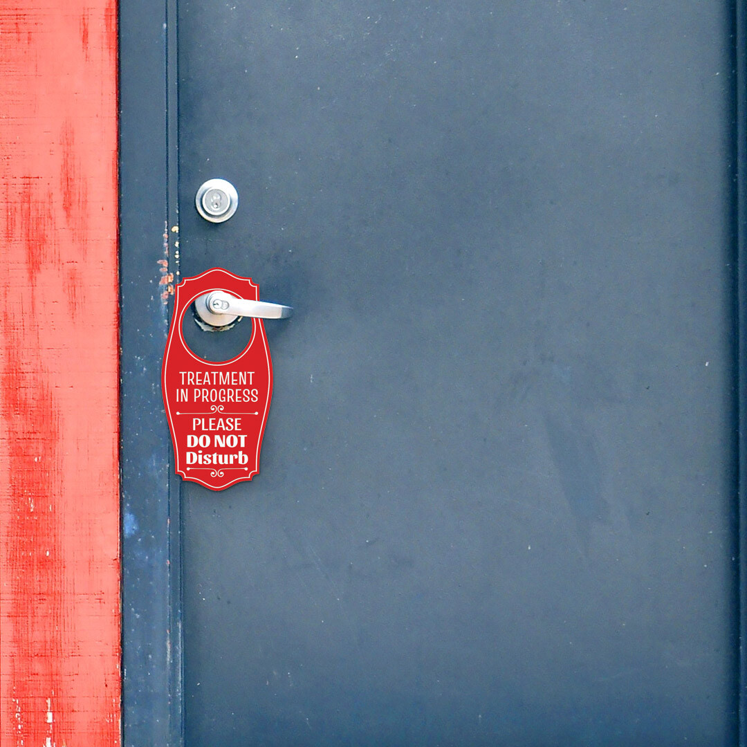 Treatment In Progress Please Do Not Disturb Door Hanger