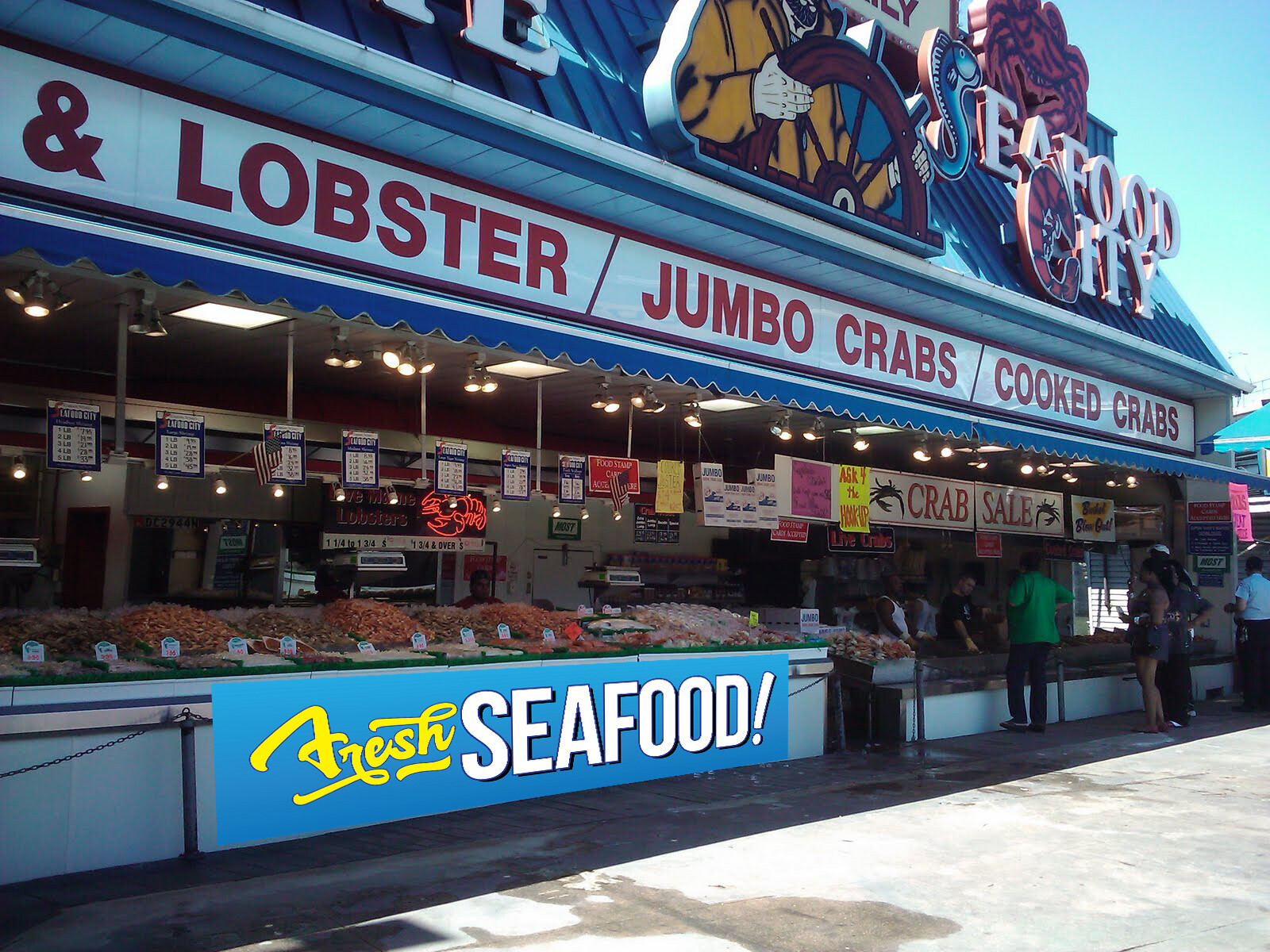 Fresh Seafood Banner – Fresh Seafood Sign – Fresh Seafood Flag