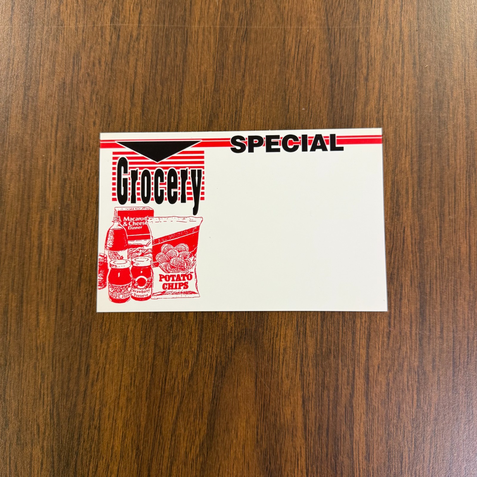 Grocery Special Price Signs – Shelf Card -Price Cards for Retail -5.5&Prime;w x3. »5H