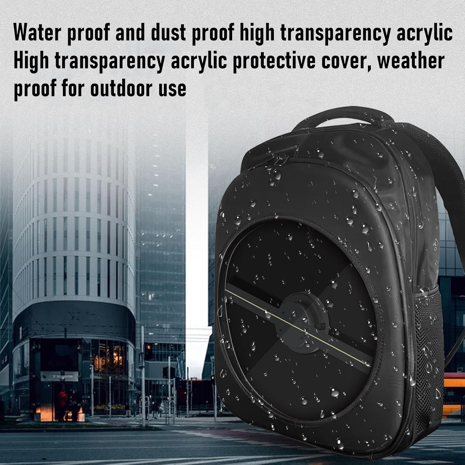 3D Hologram Fan LED Backpack, 1080 X 448 Holographic Projector Advertising Bag w
