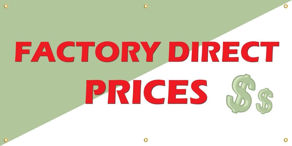 Factory Direct Prices | Vinyl Banner w/ Grommets | 3’H x 6’W