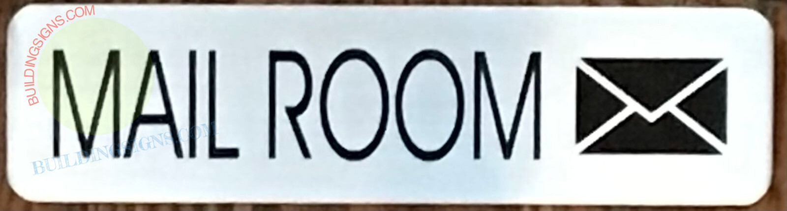 MAIL ROOM SIGN (2×7.75, BRUSH SILVER, ALUMINUM)