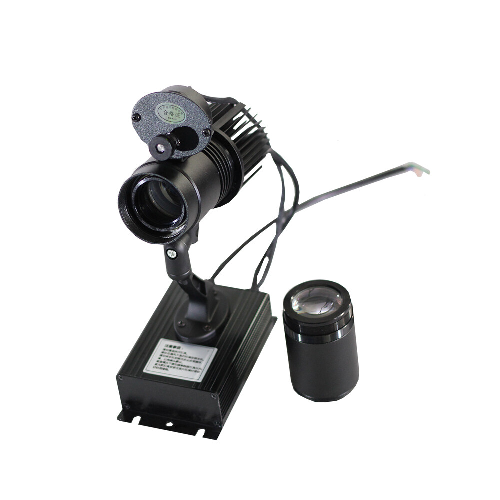 20W Indoor LED Gobo Projector Advertising Logo lamp 1 Color Rotating Glass Gobo