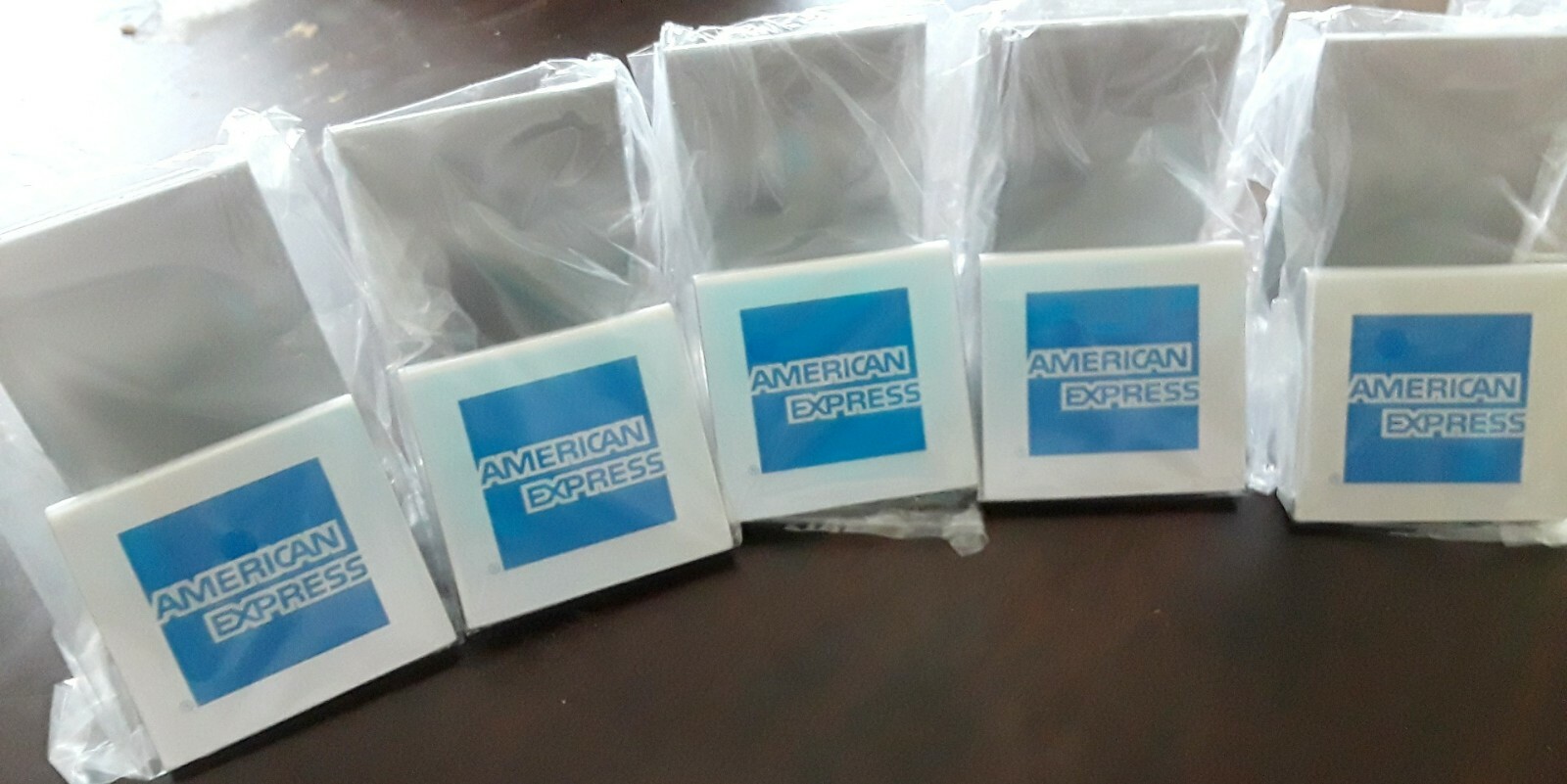 Amex Credit Card Display Table Tent Metal Signs for Retail Store & Vendor shows