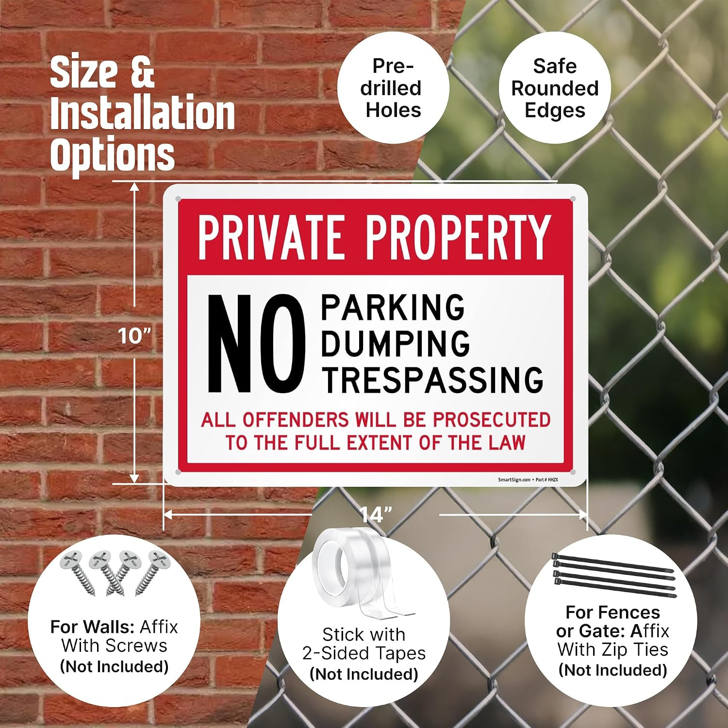 « Private Property – No Parking, Dumping, Trespassing, All Offenders