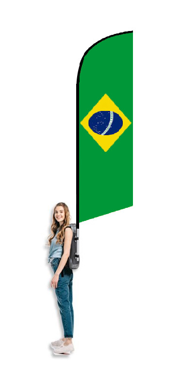 BRAZIL BACKPACK FLAG