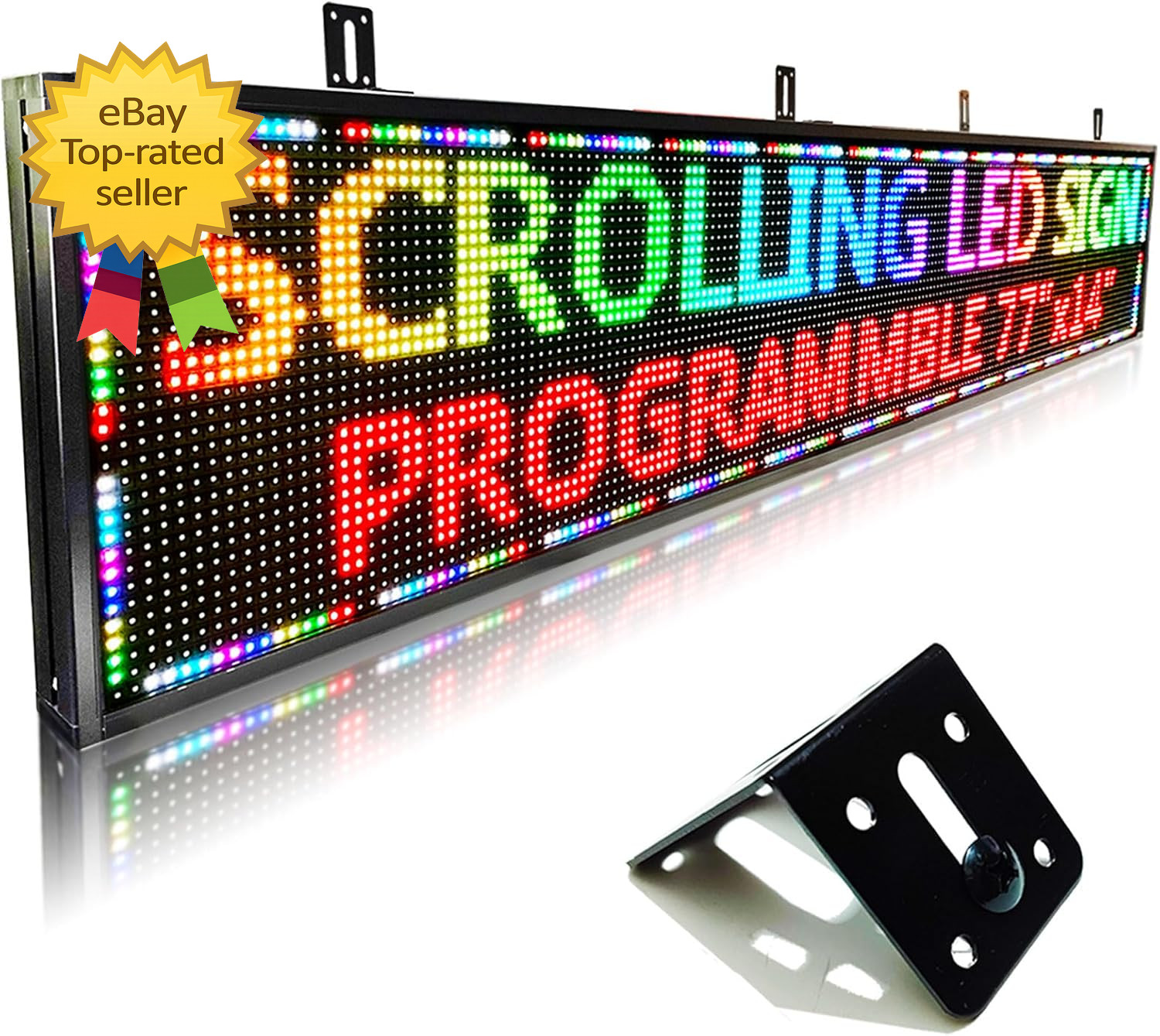 HS P10 77 »X14 » Led Sign Outdoor Digital Open Neon Programmable Scrolling Hig