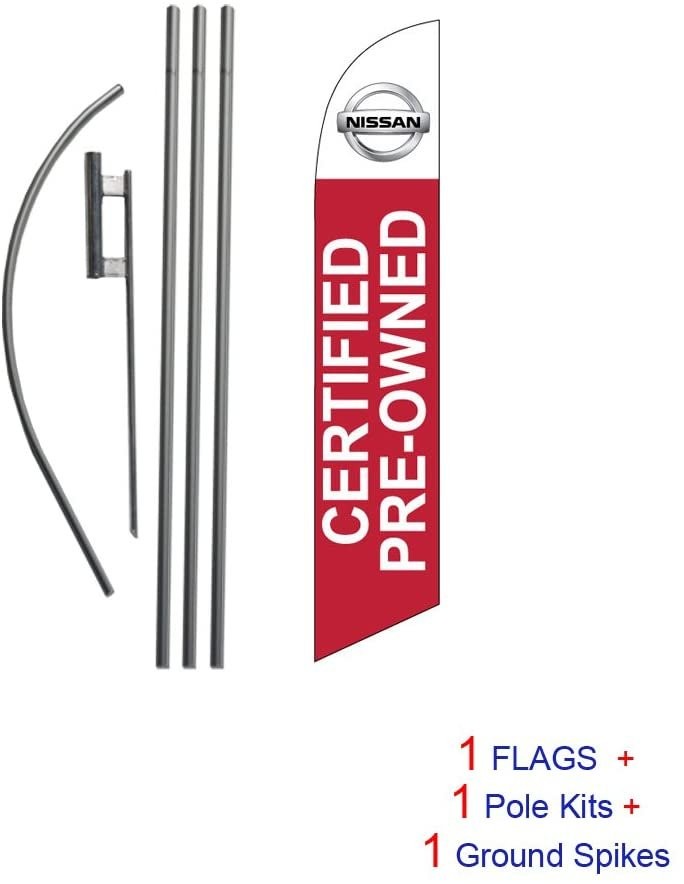 Nissan Certified Pre-Owned Advertising Feather Banner Swooper Flag Sign with…