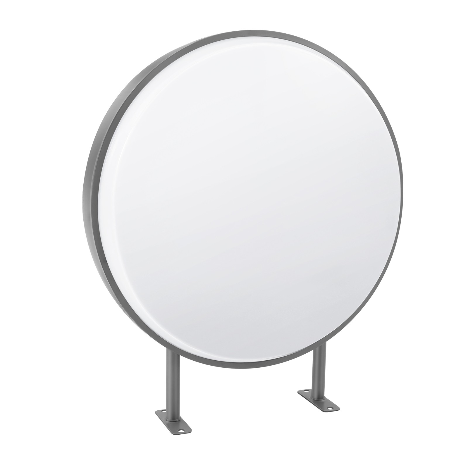24in LED Double Sided Round Light Box Outdoor Sign Advertising Projecting Lights