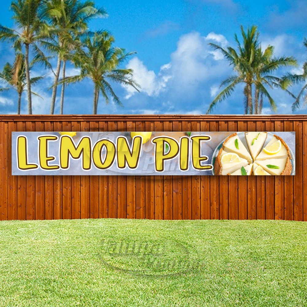LEMON PIE Advertising Food Dessert Bakery Vinyl Banner Flag Sign USA XL01636
