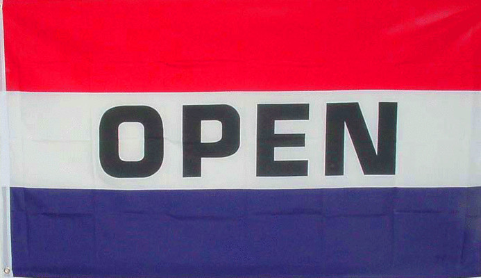 NEW 3X5FT OPEN FLAG BANNER STORE SIGN superior quality fade resistant