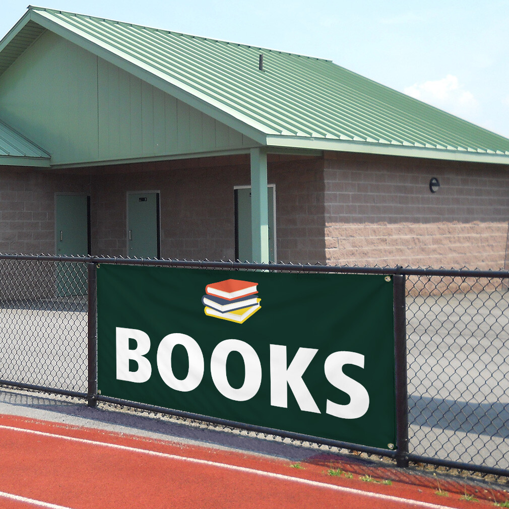 Vinyl Banner Multiple Sizes Books Outdoor Advertising Printing Business Outdoor