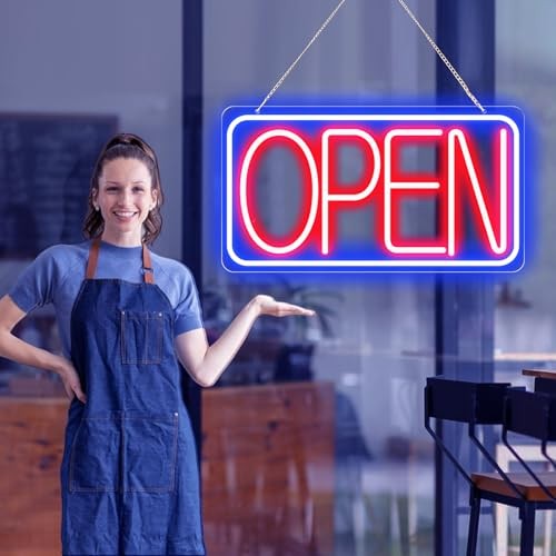 16.5&Prime; X 9&Prime; Led Neon Open Signs for Business Ultra Bright Plug In Electric Light