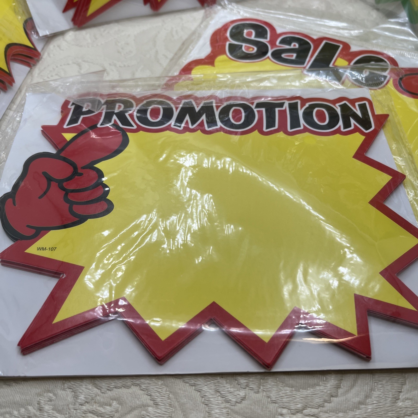 55 Starburst Sign Cards Sale Paper Signs Price Tags Retail Store Free Shipping