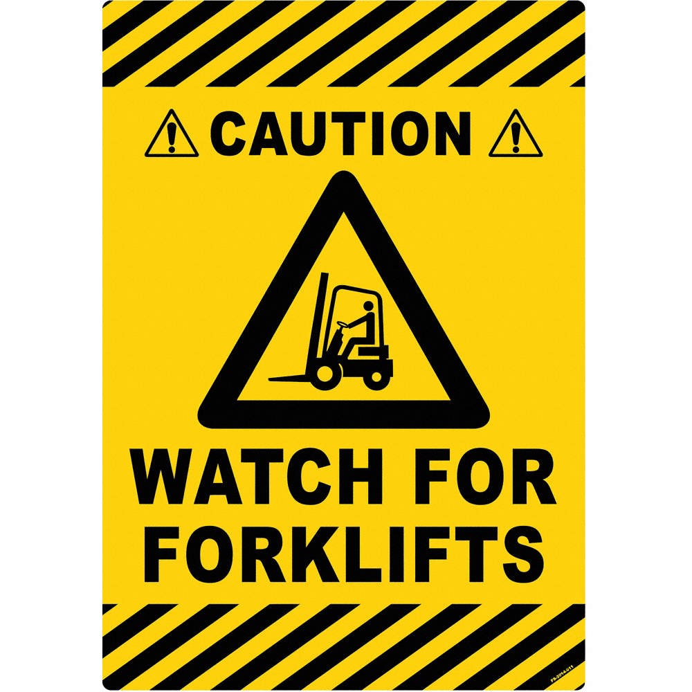 STRANCO INC FS-2014-611 Anti-Slip Floor Sign,20 inx14 in,Vinyl 484P80