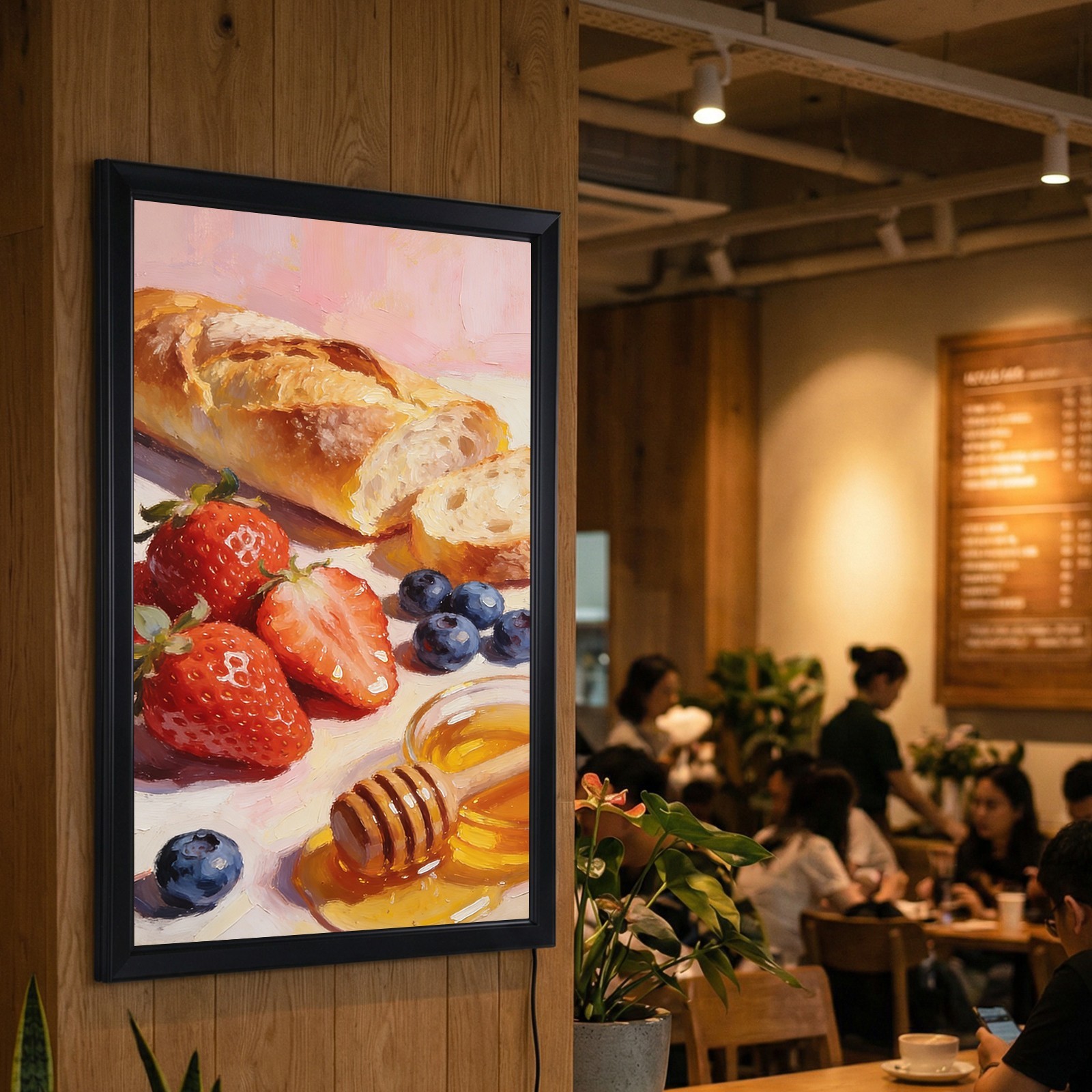 LED Wall Mount Backlit Poster Lightbox Light Up Frame with Dimmer, 16×24 Inch