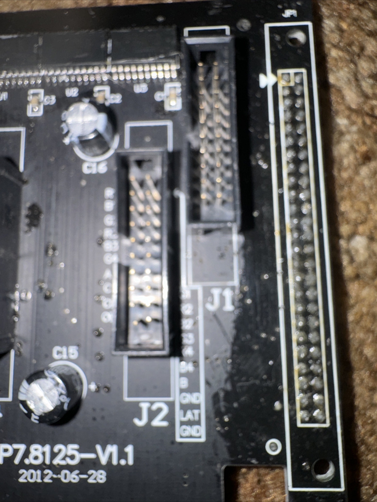 1- LED Sign Hub Card DBstar HUB P7.8125-v1.1 4 line output