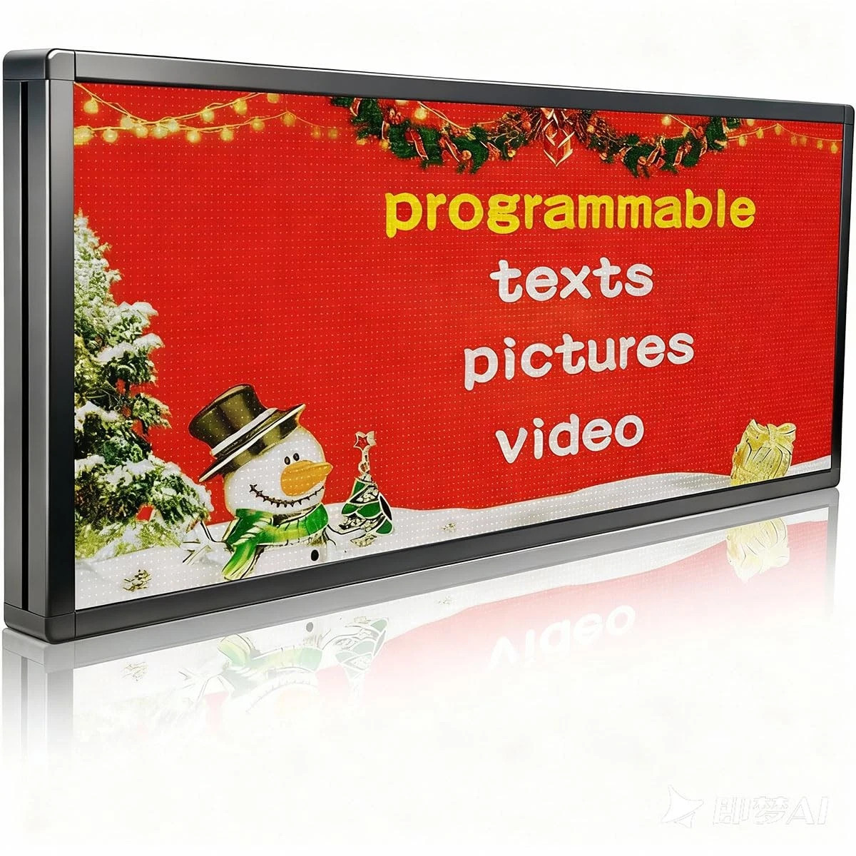 P6 Programmable Scrolling Led Sign Custom Digital Signage Displays 40&Prime;X17&Prime;