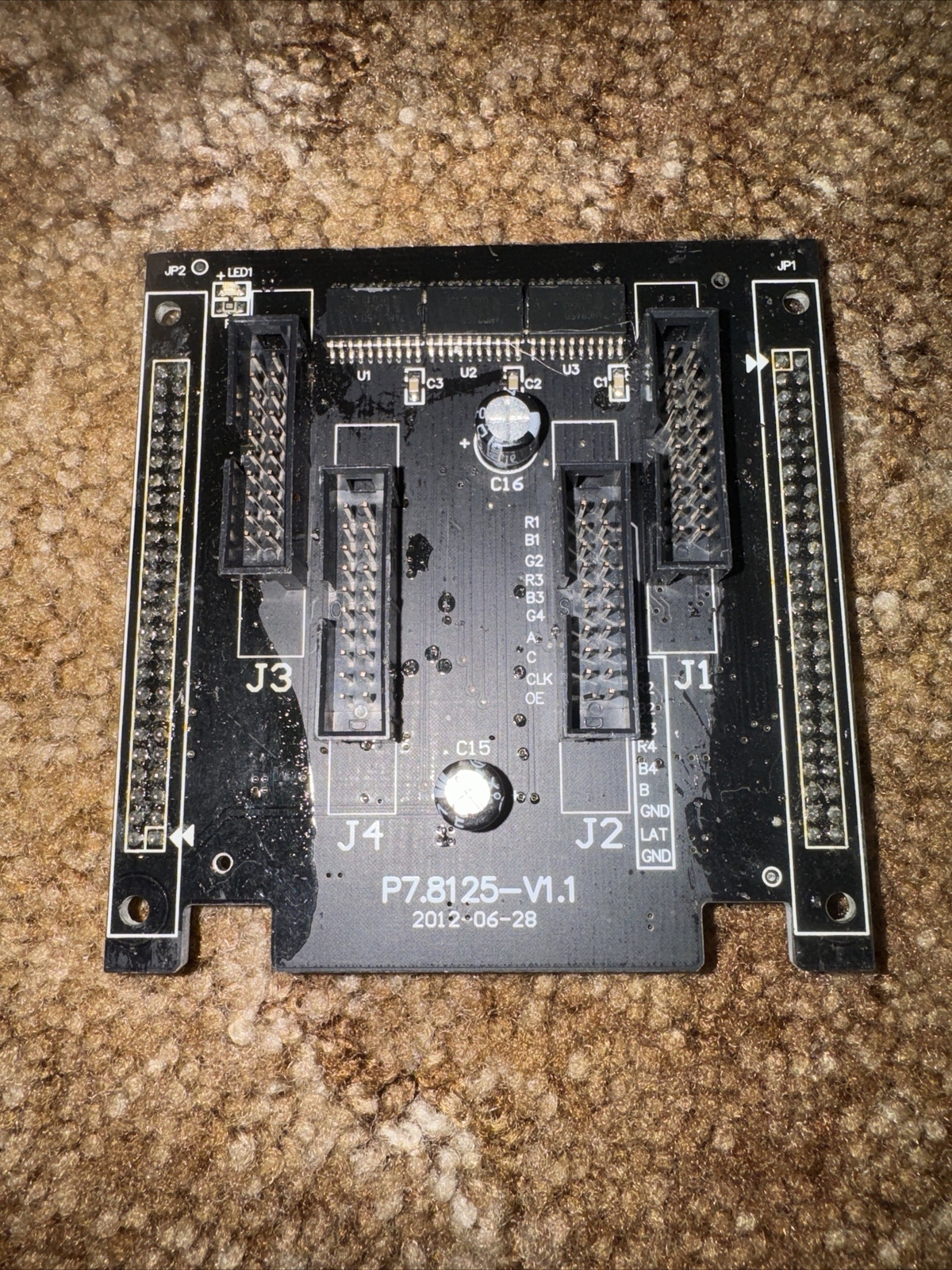 1- LED Sign Hub Card DBstar HUB P7.8125-v1.1 4 line output