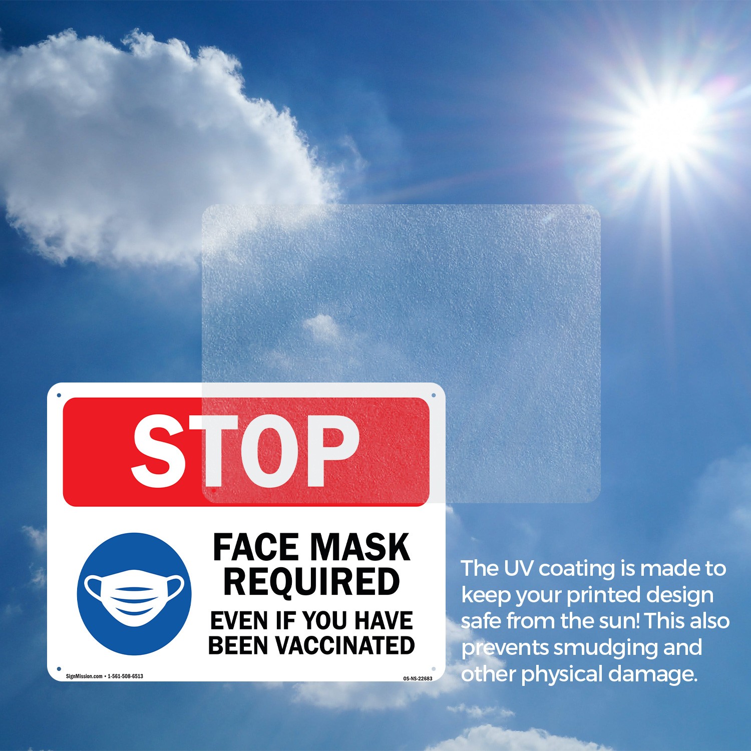 Stop Face Mask Required Even If You Have Been Public Safety Sign 5 or 10 Pack
