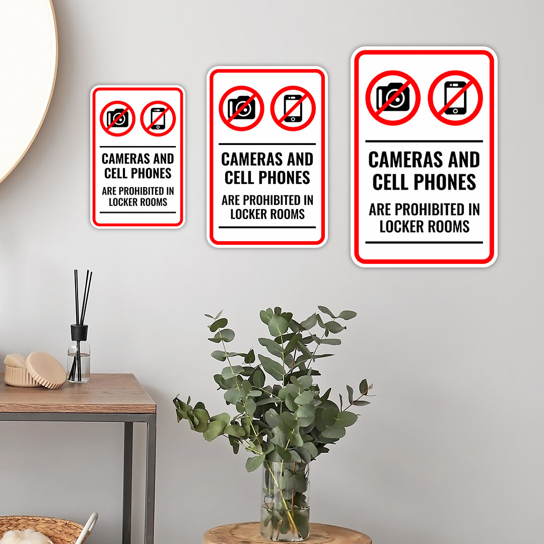 Portrait Round Plus Cameras And Cell Phones Are Prohibited In Locker Rooms