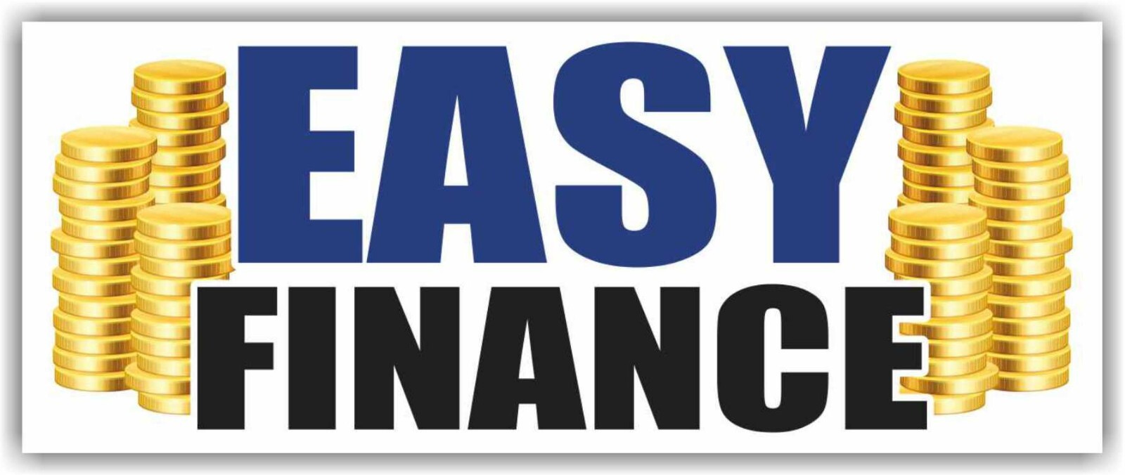 EASY FINANCE Advertising Banner Vinyl Sign Used Car Auto Sales Lot credit