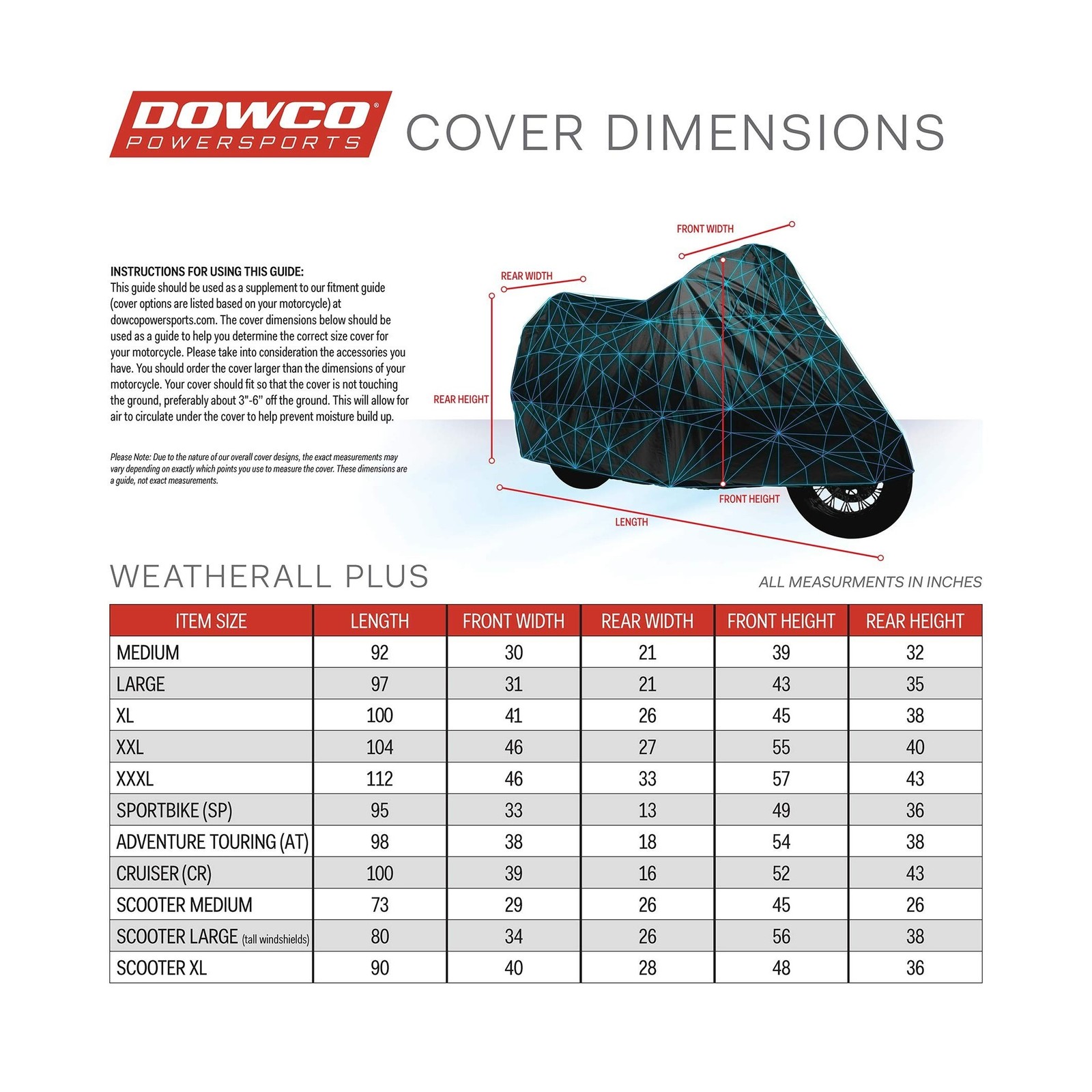 Dowco Guardian 51614-00 WeatherAll Plus Indoor/Outdoor Waterproof Motorcycle …