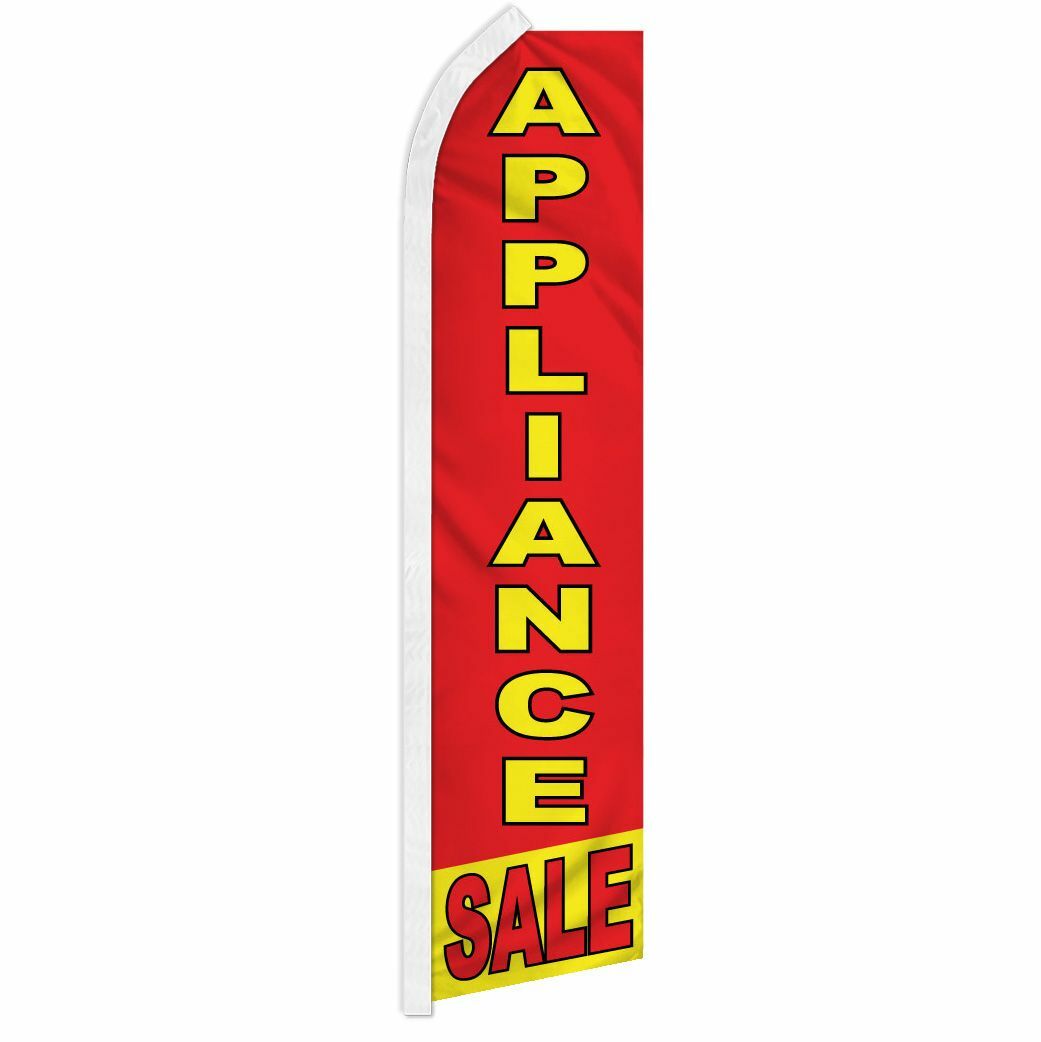 « APPLIANCE SALE » advertising super flag swooper banner business sign discount