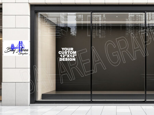 Custom Vinyl Lettering Storefront Window Decal Business Name Sign Sticker