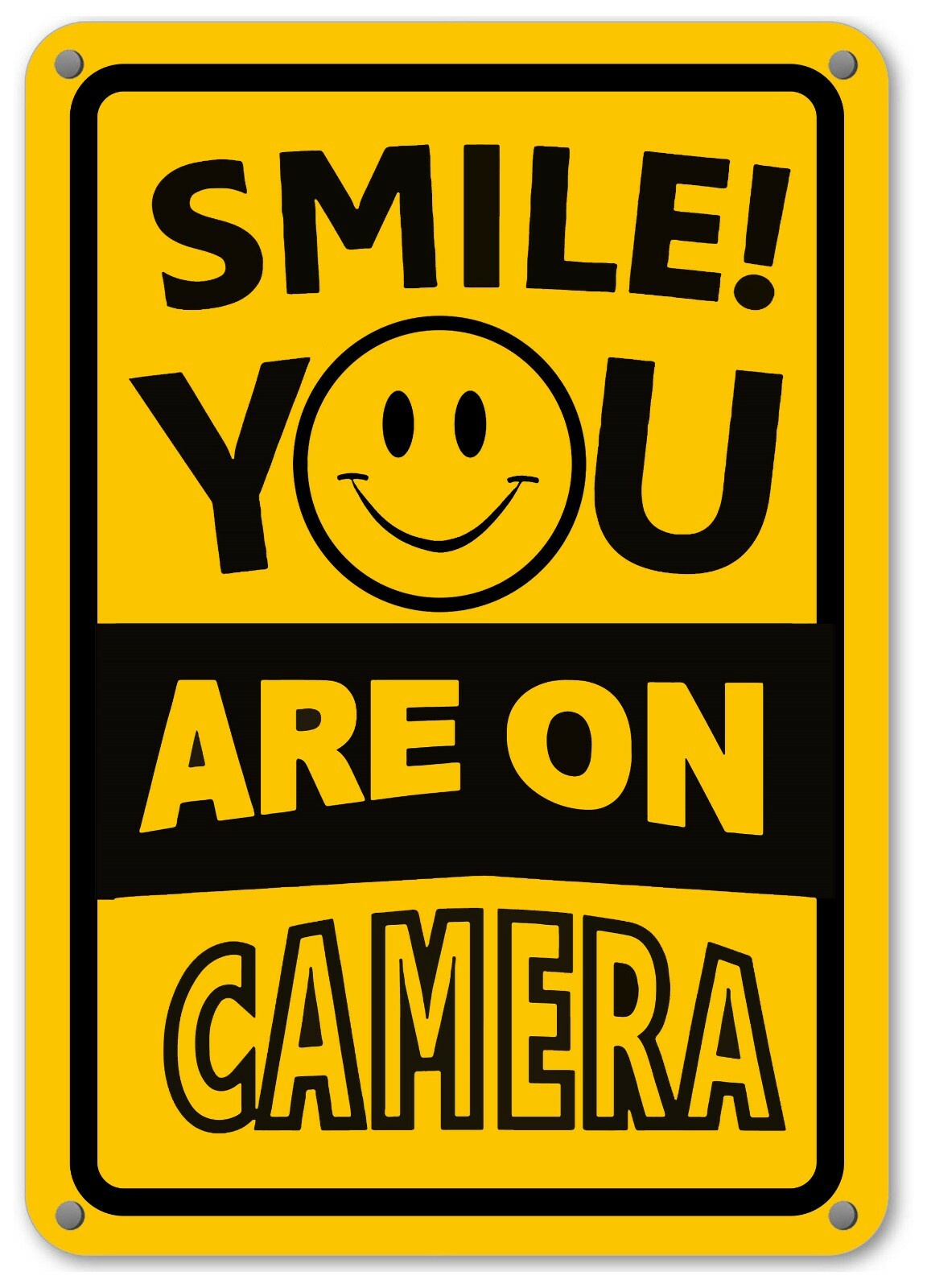 Smile You&rsquo;re On Camera Sign Home Security Waterproof UV protected CCTV Signs NEW