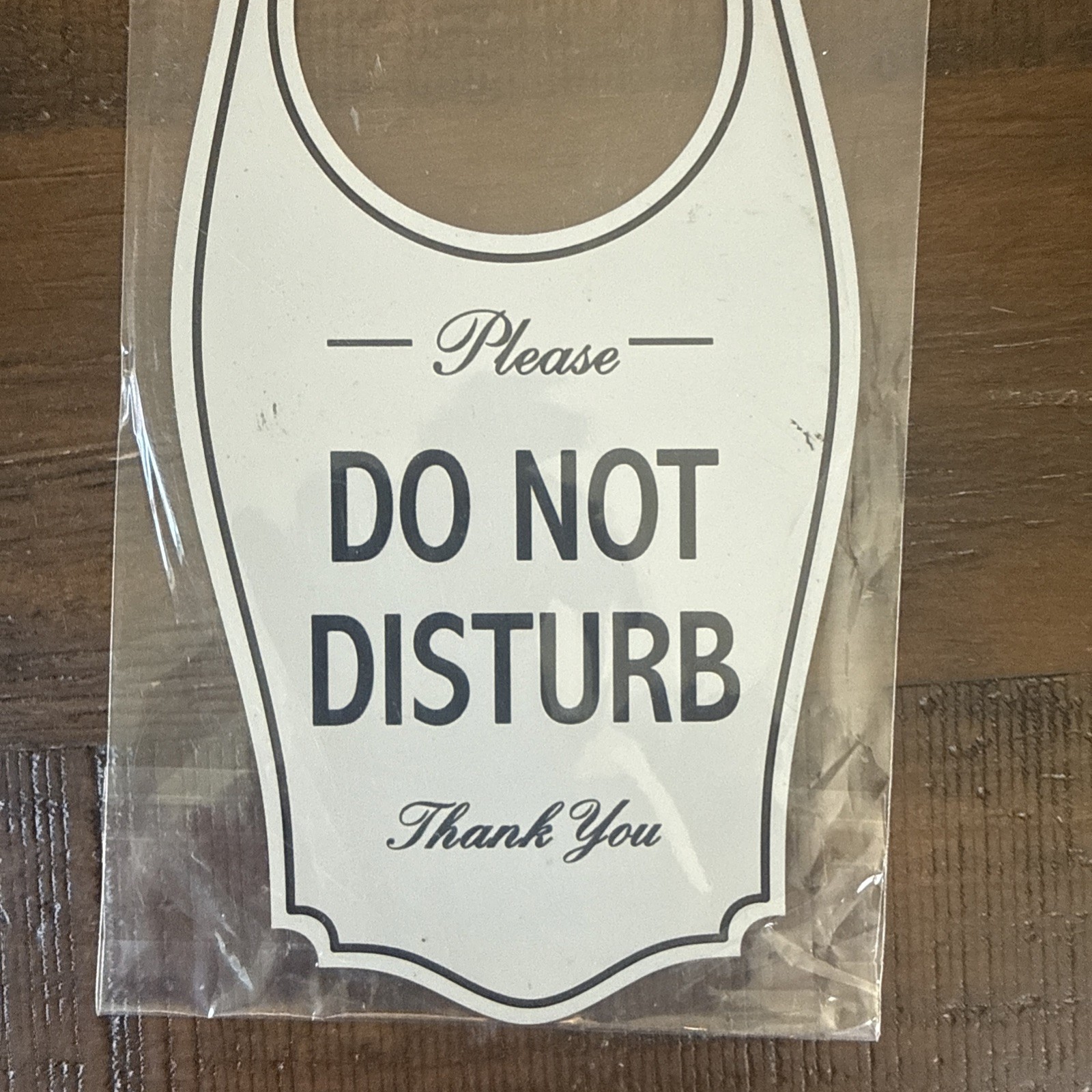 All Quality Please DO NOT Disturb Door Hanger – Light Gray, 4&Prime; x 8&Prime;
