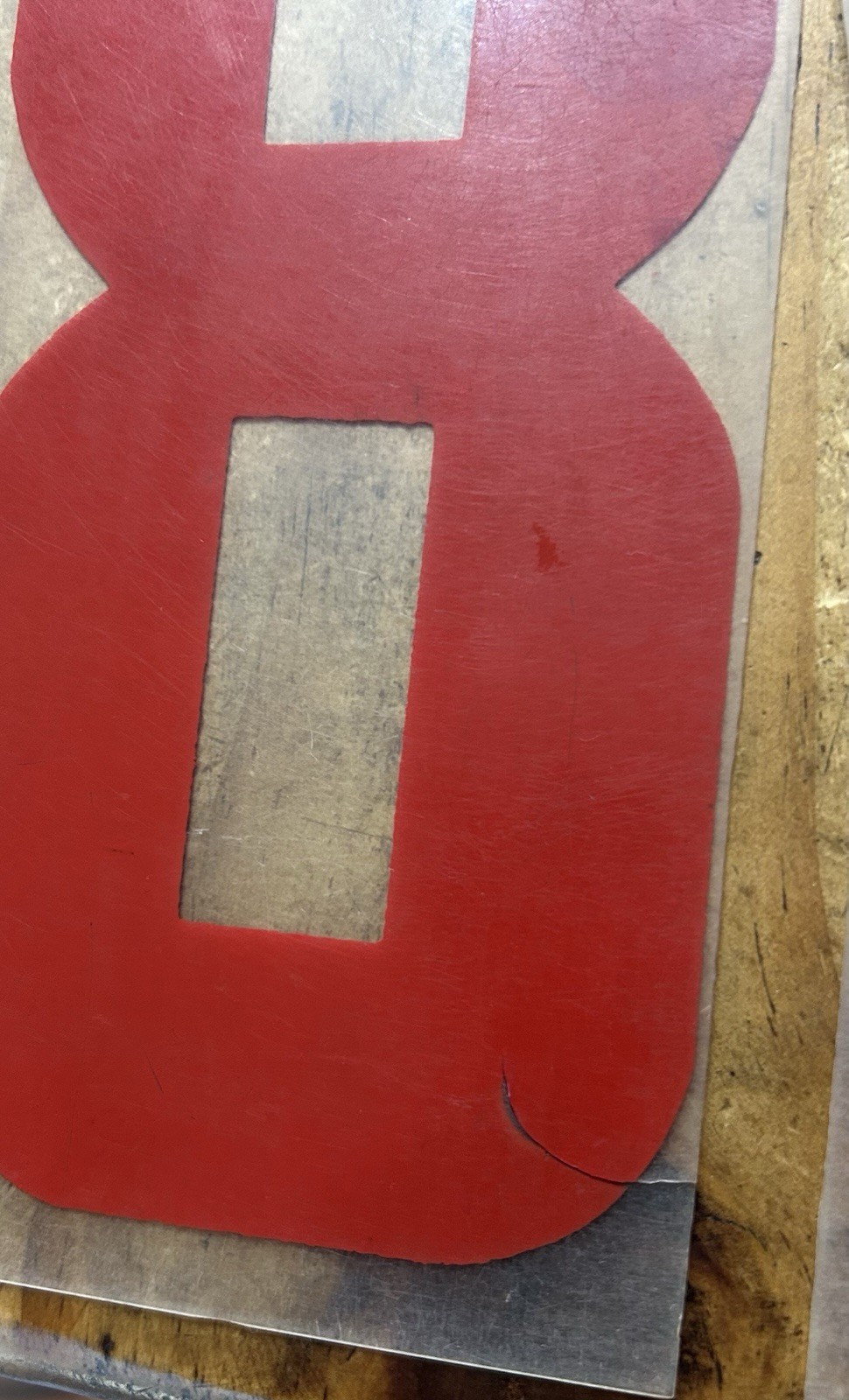 Lot of 25 Vintage Marquee Billboard Sign 9&Prime; Panels w/ 8&Prime; Red Numbers & Symbols