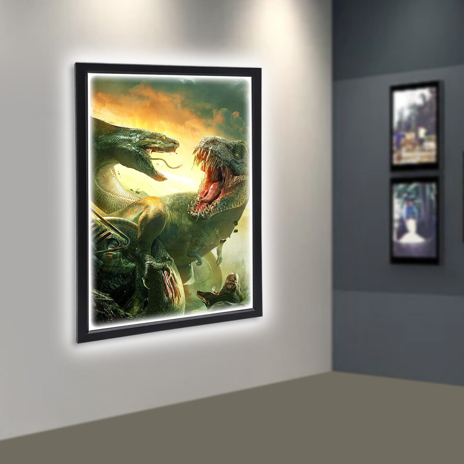 18×24&Prime; Wall Mounted LED Backlit Movie Poster Art Picture Frame Light Box