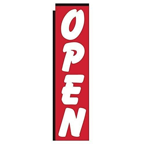 Open Advertising Rectangle Feather Banner Swooper Flag for Business, 3x12ft…