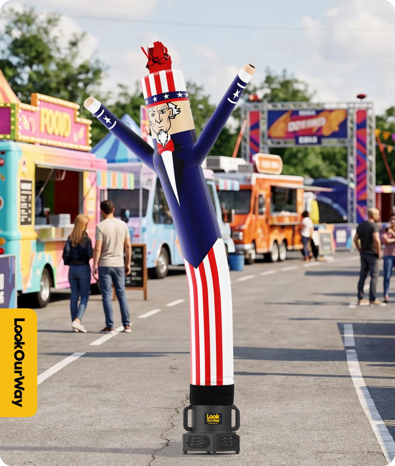 Lookourway Air Dancers Wacky Waving Inflatable Tube Man Attachment – 6 Feet